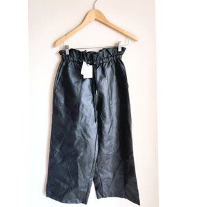 Faux Leather Wide leg Pant